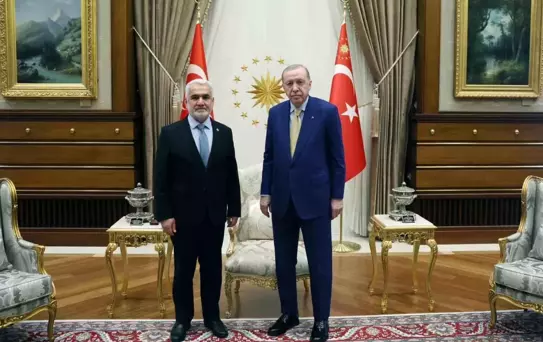 Erdoğan, HÜDA PAR Genel Başkanı'nı kabul etti