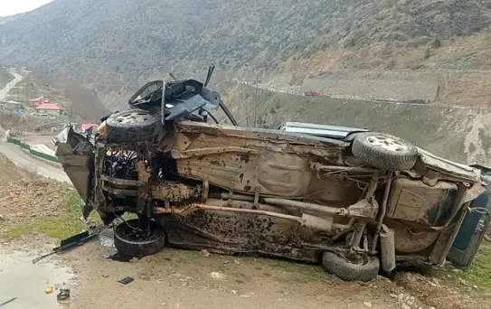 Gümüşhane'de Kazada Sürücü Hayatını Kaybetti