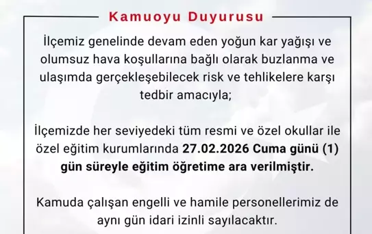 Bingöl'de Eğitime Kar Engeli