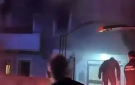 Bursa'da dairede yangın paniği