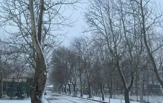 İzmir'de Kar Yağışı Başladı