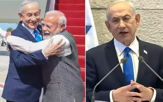 Modi ile kamera karşısına geçen Netanyahu, Osmanlı'yı hedef aldı