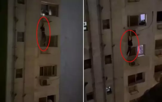 Örümcek adam değil! Haline acıyıp yardım için bakın nasıl seslendiler