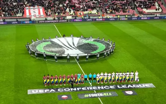 Samsunspor - Shkendija Maçı Beraber Başladı