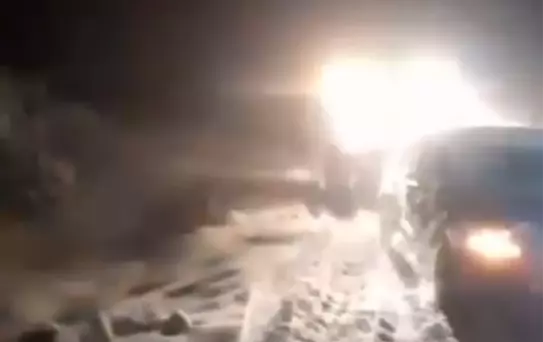 Zonguldak'ta Kar Mahsur Kaldı