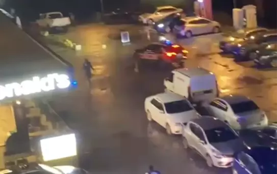 Zonguldak'ta AVM Otoparkında Kavga