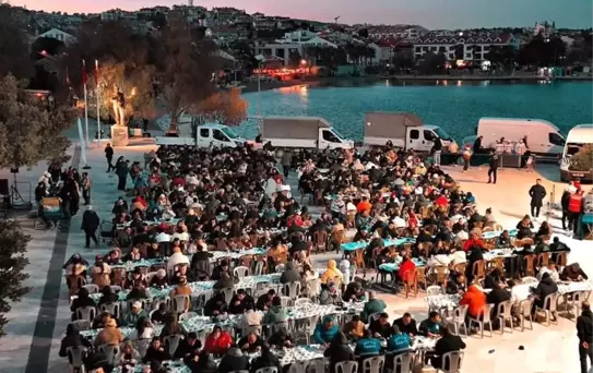 Datça'da 600 kişilik iftar sofrası kuruldu