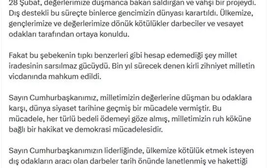 Çelik: Darbelere Karşı Güçlü Mücadele