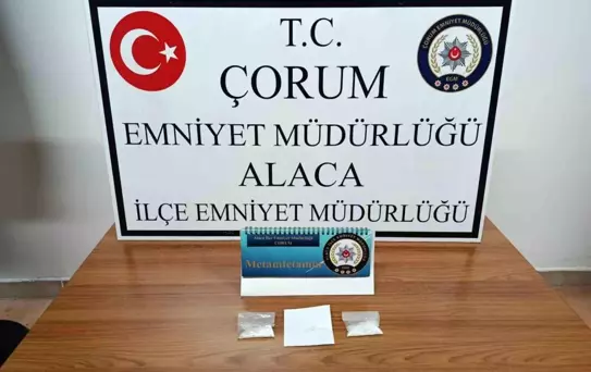 Alaca'da Metamfetaminle İki Şahıs Gözaltına Alındı