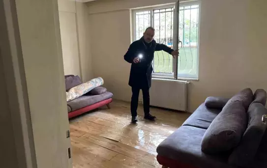 Körfez'de Altyapı Çalışması Sonrası Su Baskını