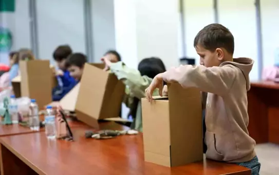 Çocuklar bir günlüğüne mimar oldu