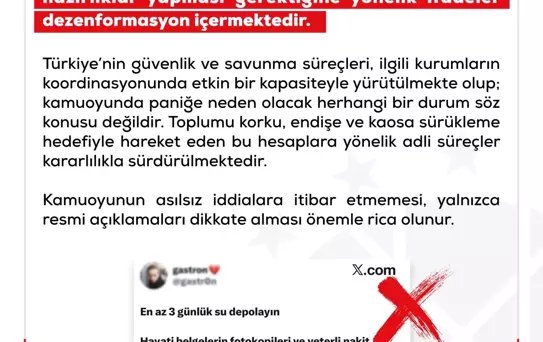 DMM'den Savaş İddialarına Yanıt