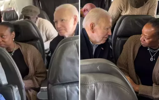 Eski ABD Başkanı Joe Biden, tarifeli uçakla seyahat etti