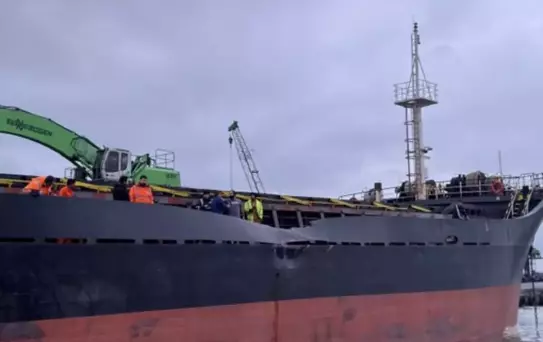 Bartın Limanı'nda Kuru Yük Gemisi Kazası