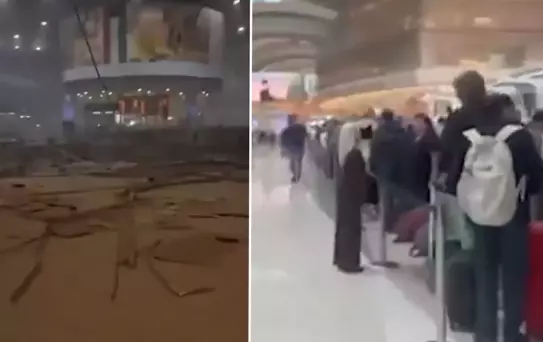 Abu Dabi havalimanında uçuşlar yeniden başladı, bavulunu kapan koştu