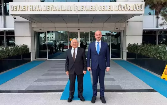 Başkan Büyükkılıç, DHMİ Genel Müdürü Çakmak'ı ziyaret etti