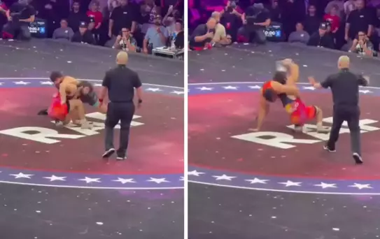 Güreştiği rakibini yumruklayınca hayatının şokunu yaşadı