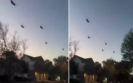 Neler oluyor? ABD'de kaydedilen görüntü büyük merak uyandırdı