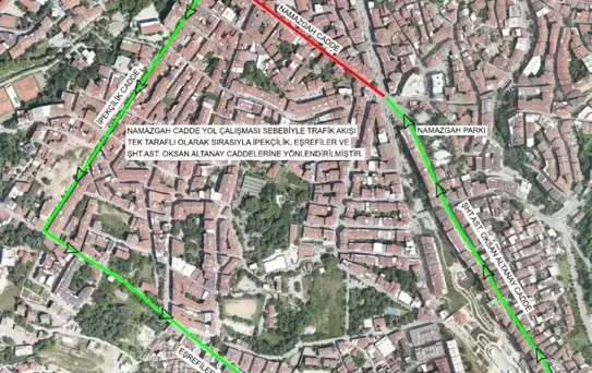 Bursa'da trafik düzenlemesi