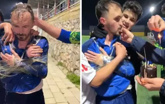 İlginç sürpriz! Daha önce gördüğünüz doğum günü kutlamalarını unutun