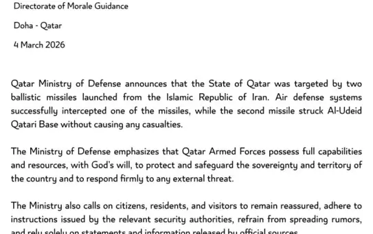 İran, Katar'daki ABD üssünü balistik füzeyle vurdu