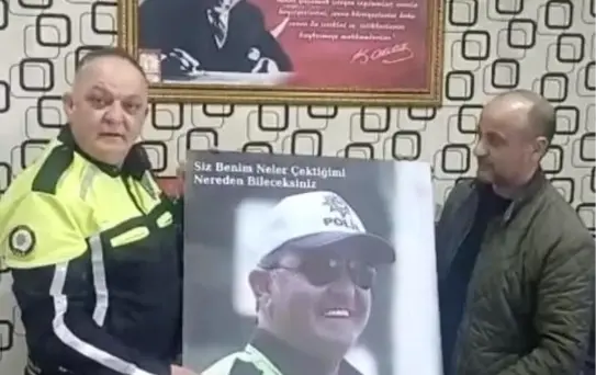 Trafik Polisi Aydın'a Esnaftan Anlamlı Sürpriz