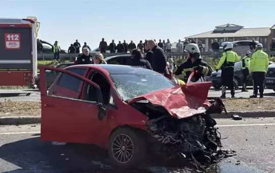 Tekirdağ'da Zincirleme Kaza: 5 Yaralı