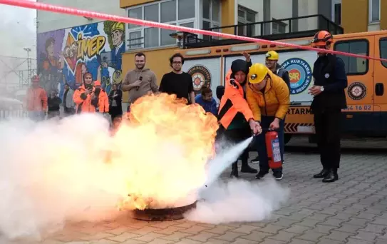 Yıldırım Belediyesi'nden nefes kesen tatbikat