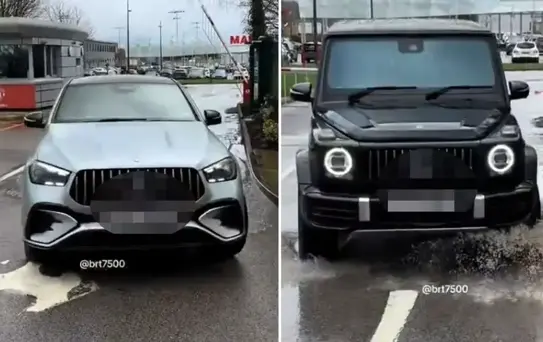 Dünya devinin yıldızları bu kez arabalarıyla ''Para var huzur var'' dedirtti