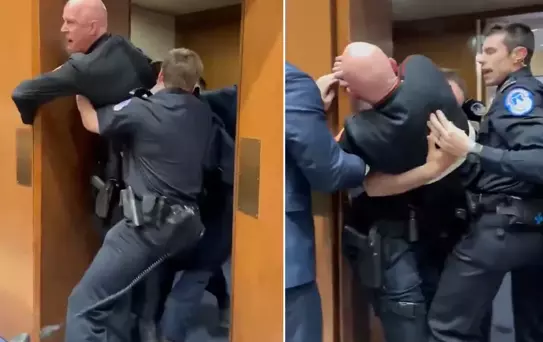 Eski askerin protestosu Kongre'yi karıştırdı: İsrail için İran'la savaşmak istemiyoruz