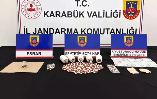 Karabük'te uyuşturucu operasyonu: 3 gözaltı