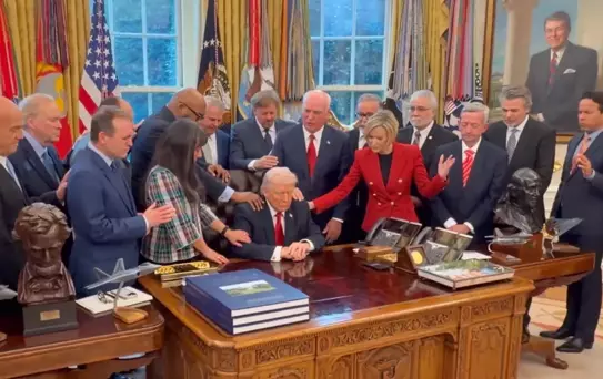 Oval Ofis'te olay görüntü! İzleyen herkes aynı yorumu yapıyor