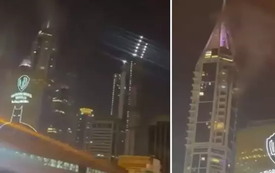 İran, Dubai Marina Kulesi'ni vurdu
