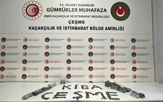 Çeşme Limanı'nda 7 bin 550 tarihi eser yakalandı