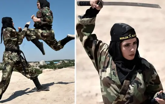 Kadın ninjalar, İsrail askerlerini bekliyor