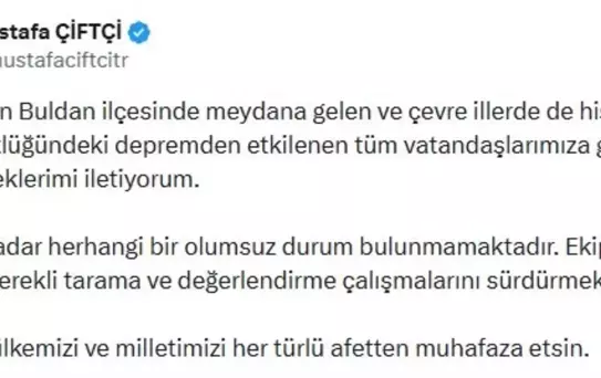 Denizli'de Deprem Sonrası Hasar Tespiti