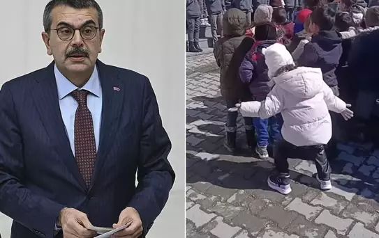 'Kabe'de hacılar' ilahisi ile dans eden öğrenci Bakan Tekin'e soruldu