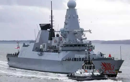 İngiltere'nin Doğu Akdeniz'e gönderdiği dev hava savunma destroyeri yola çıktı