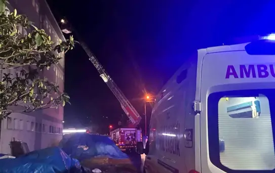 Ordu'da öğrenci pansiyonunda baca yangını