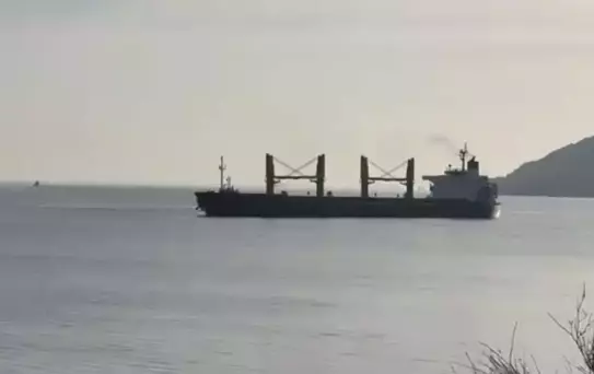 Çanakkale'de Dökme Yük Gemisi Karaya Oturdu