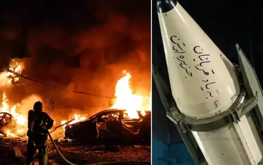 İran'ın ateşlediği füzenin üzerine yazılan not: Epstein kurbanlarının anısına