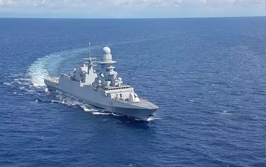 İtalyan fırkateyni, Güney Kıbrıs açıklarına ulaştı