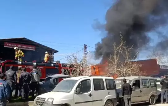 Kahramanmaraş'ta sanayi sitesinde yangın