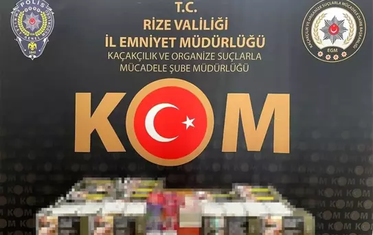 Rize'de Kaçakçılıkla Mücadele Operasyonu