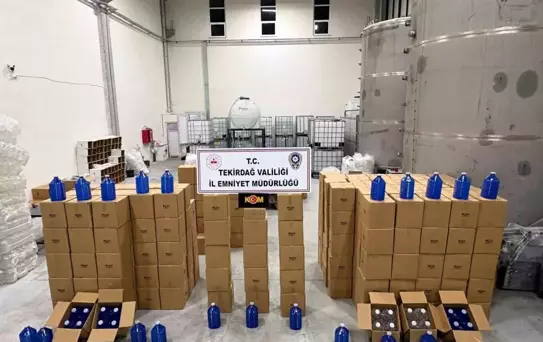 Tekirdağ'da 17 Bin Litre Etil Alkol Ele Geçirildi