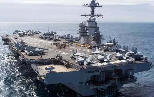 Gerald Ford uçak gemisinde yangın çıktı