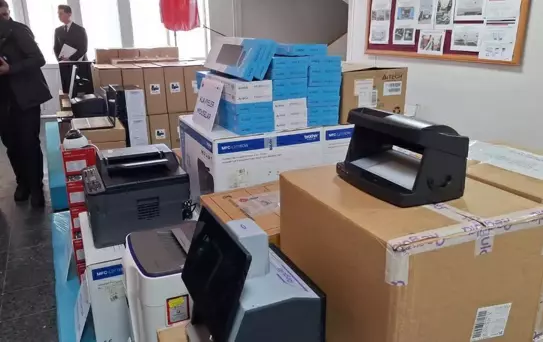 Dereköy Sınır Kapısı'na Elektronik Ekipman Teslimi