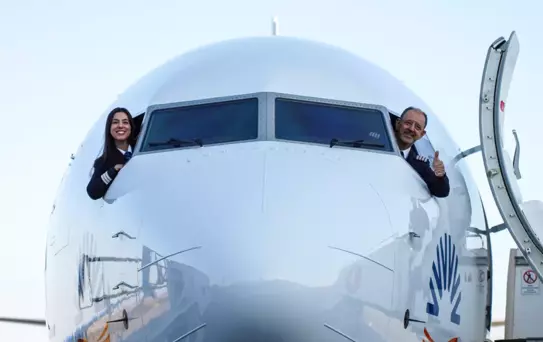 Gökyüzünde duygulandıran anlar! Baba veda etti, hikaye kızıyla devam etti