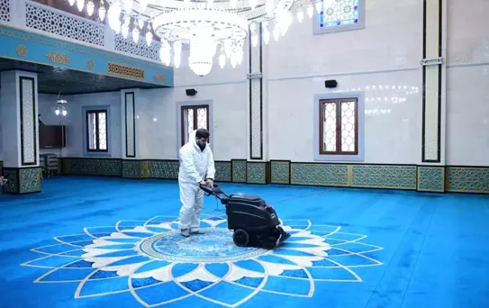 Kestel'de camiler Ramazan Bayramı'na hazırlanıyor