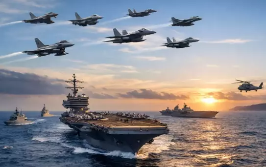 7 ülkeden eşzamanlı askeri yığınak